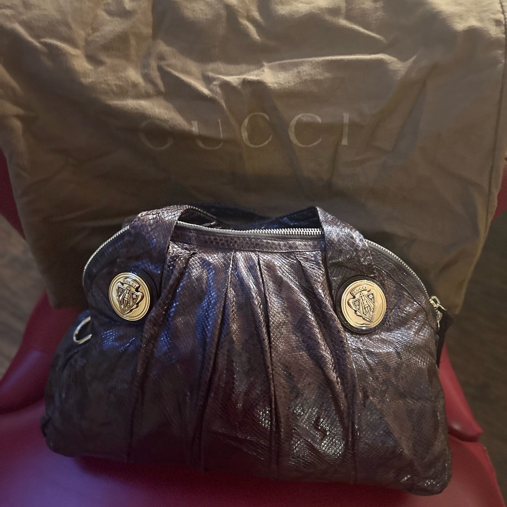 Gucci Large Python Hysteria Tote Authentic Luxury… - image 3